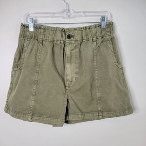 Madewell High Waist Shorts in Olive